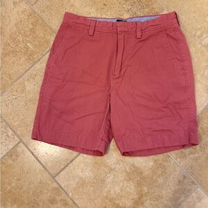 J. Crew Men's 28W Cotton Chino Shorts in Dusty Rose